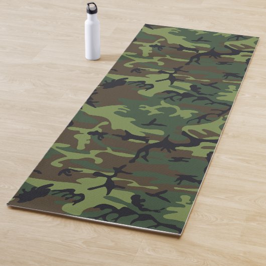 Groen camouflagepatroon, militair patroon, leger yogamat (In situ)