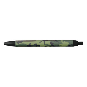 Groen camouflagepatroon, militair patroon, leger zwarte inkt pen