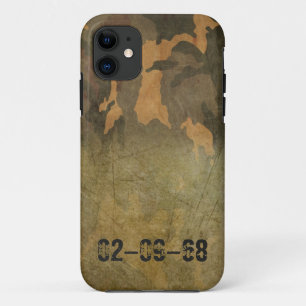 Groen camouflagepatroon vintage V2.0 Case-Mate iPhone Case