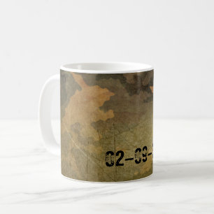 Groen camouflagepatroon vintage V2.0 Koffiemok