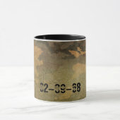 Groen camouflagepatroon vintage V2.0 Mok (Midden)