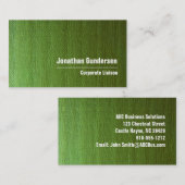 Groen Canvas Modern Professional Visitekaartje (Voorkant / Achterkant)