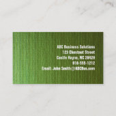 Groen Canvas Modern Professional Visitekaartje (Achterkant)