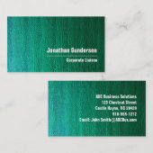 Groen Canvas Modern Professional Visitekaartje (Voorkant / Achterkant)