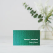 Groen Canvas Modern Professional Visitekaartje (Staand voorkant)