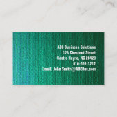 Groen Canvas Modern Professional Visitekaartje (Achterkant)