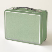 Groen Canvas Patroon Met Monogram (Achterkant)