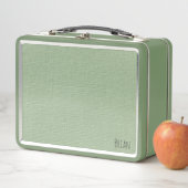 Groen Canvas Patroon Met Monogram (In situ)