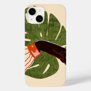 Groen canvas, rood accent Case-Mate iPhone 14 hoesje