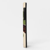 Groen canvas, rood accent Case-Mate iPhone case (Achterkant/links)