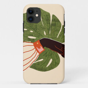 Groen canvas, rood accent Case-Mate iPhone case