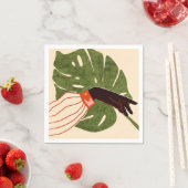 Groen canvas, rood accent servet (Insitu)