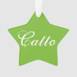 Groen "Catto" Star Ornament