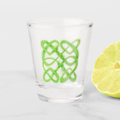 GROEN CELTIC KNOOP Shot Glass Shot Glas (Voorkant)