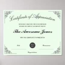 Groen Certificaat van Waardering Aangepast Logo