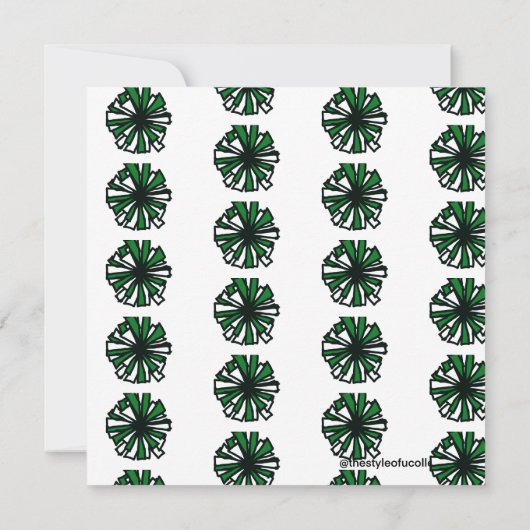 Groen Cheer #1 Uitnodiging (Achterkant)