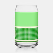Groen chequemonogram blikvorm glas (Rechts)