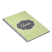 Groen Chevron Aangepast Notitieboek (Rechterzijde)