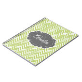 Groen Chevron Aangepast Notitieboek (Linkerzijde)