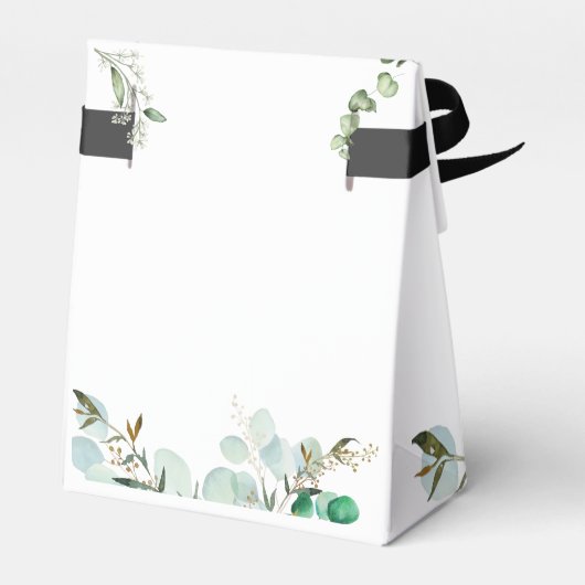 Groen Chic bruiloft gunst dozen Bedankdoosjes (Achterkant)