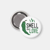 Groen Chili Ruik de liefde Magneet (Voorkant / Achterkant)