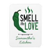 Groen Chili Ruik de Love Magnet Magneet (Verticaal)