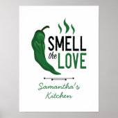 Groen Chili Ruik het Poster van de Liefde (Voorkant)