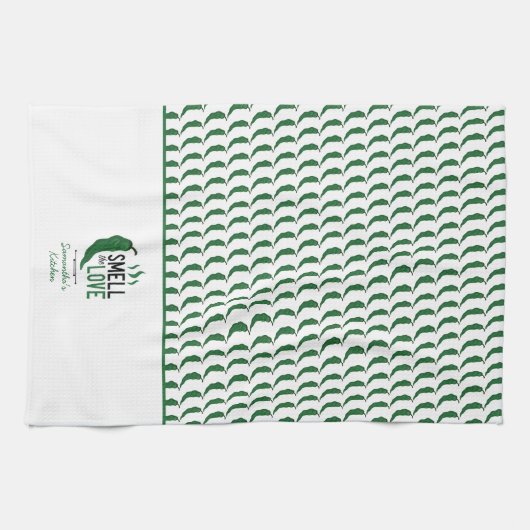 Groen Chili Ruilt de Love Kitchen Towel Theedoek (Horizontaal)