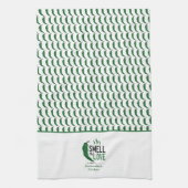 Groen Chili Ruilt de Love Kitchen Towel Theedoek (Verticaal)