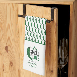 Groen Chili Ruilt de Love Kitchen Towel Theedoek