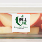 Groen Chili verkleint de liefdeslabels Labels (Aangebracht)