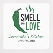 Groen Chili verkleint de liefdeslabels Labels (Design 2)