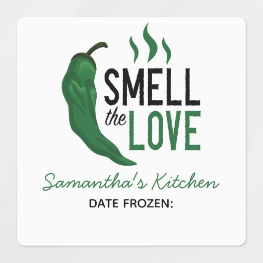 Groen Chili verkleint de liefdeslabels Labels (Design 2)