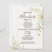 Groen Chrysanthemum Honeymoon Douche Kaart (Voorkant)