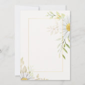 Groen Chrysanthemum Honeymoon Douche Kaart (Achterkant)