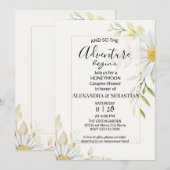 Groen Chrysanthemum Honeymoon Douche Kaart (Voorkant / Achterkant)