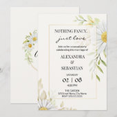 Groen Chrysanthemum Huwelijksreceptie Kaart (Voorkant / Achterkant)