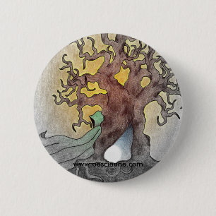 Groen cijfer ronde button 5,7 cm