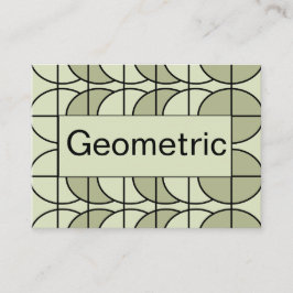 Groen cirkel strepen geometrisch visitekaartje