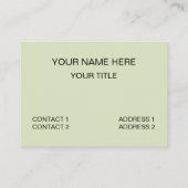 Groen cirkel strepen geometrisch visitekaartje (Achterkant)