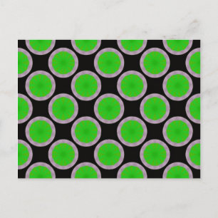 groen cirkelpatroon briefkaart