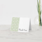 Groen cirkelpatroon Hartelijk dank Kaart (Voorkant)