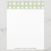 Groen cirkelpatroon — Papier aanpassen (Voorkant)