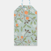 Groen citrus en Oranje bloesem Cadeaulabel (Achterkant)