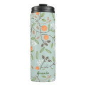 Groen citrus en Oranje bloesem Thermosbeker (Voorkant)