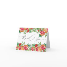 Groen Citrus  | Trouw Bruiloft Dank Kaarten