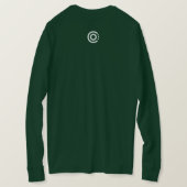 Groen CO T-shirt met lange mouwen (Design achterkant)