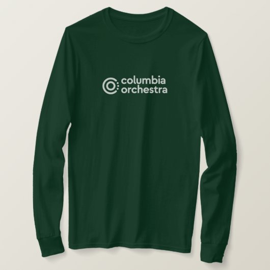 Groen CO T-shirt met lange mouwen (Design voorkant)