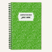 Groen Compositie Notitieboek Patroon Wallpaper (Voorkant)