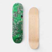 Groen computercircuit voor geek circuit skateboard (Voorkant)